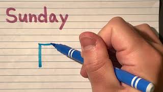 How to write Sunday in Kanji  Learn Japanese with stroke order and pronunciation [upl. by Ynnahc]