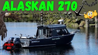 Alaskan 270 Hewescraft  French Creek Marina  Dock BC [upl. by Kirkwood504]