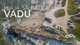 Plaja salbatica de la Vadu 2023  drona CELro [upl. by Arria]