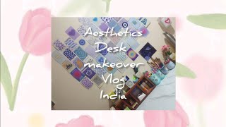 my desk makeover aesthetic India Pinterest inspired deskmakeover [upl. by Aihseyt673]