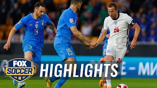 England vs Italy Highlights  UEFA Nations League  FOX SOCCER [upl. by Aihtyc]