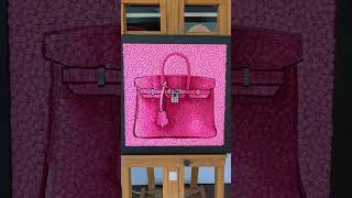 Birkin bag made of 3500 MINI Birkins hermès art 👛 [upl. by Esor]