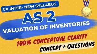 AS 2 in ENGLISH  Valuation of Inventories  PART 2 QUESTIONS  CA Inter New Syllabus [upl. by Curhan]