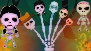 squelette doigts Famille  chanson effrayant  doigts famille en français  Skeleton Finger Family [upl. by Rosalie850]