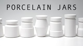 Trimming Porcelain Jars and Preparing them to be Reduction Fired [upl. by Elesig716]