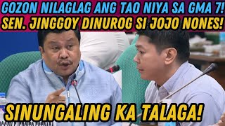 SEN JINGGOY ESTRADA BINULYAWAN SI JOJO NONES SA SENADO NAHULI NA GUSTONG BAYARAN SI SANDRO MULACH [upl. by Frendel]