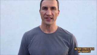 WLADIMIR KLITSCHKO HAPPY WITH DEFEAT TO ANTHONY JOSHUA [upl. by Ahsil838]