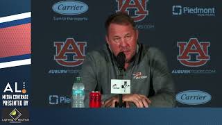 Hugh Freeze addresses the media Monday morning following bye week as Auburn prepares to face ULM [upl. by Fidel]