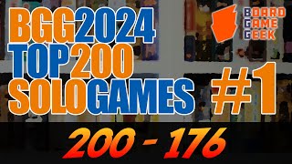 200176  BGG Top 200 Solo Games 1 [upl. by Puttergill]