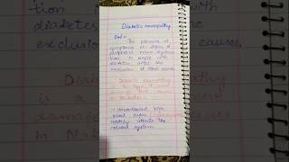 quotDiabetic Neuropathy quot clinicalmedicine diabeticneuropathy notes easynotes writtennotes [upl. by Aphra336]