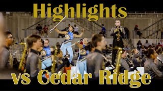 Vista Ridge Band Highlights 10192018 vs Cedar Ridge and Stony Point [upl. by Ahsenat]