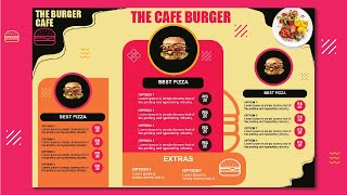 Design Food Menu in Adobe Illustrator [upl. by Satsoc478]