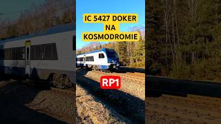 PKP intercity Doker na przejeździe kolejowym na kosmodromie pociągi trainshortvideo  listopad 24 [upl. by Ainecey]