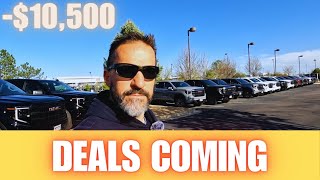 Dealer FULL of Trucks Deals Starting GMC Sierra 150025003500 Canyon AT4 AT4x Dually Denali [upl. by Noremak]