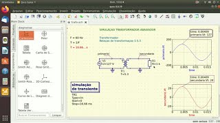 Simulação QUCS Transformador abaixador [upl. by Tomlinson]