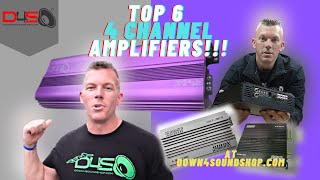 THE TOP 6 CAR AUDIO 4 CHANNEL AMPLIFIERS AT DOWN4SOUNDSHOPCOM [upl. by Lumbye295]