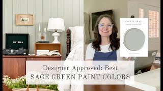 Designer Approved BEST SAGE GREEN PAINT COLORS [upl. by Rees821]