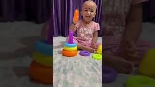 2 year baby excellent in stacking sanvikafun play [upl. by Nyladnor94]