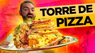 TORRE de PIZZA  10000 KCAL [upl. by Pasadis]