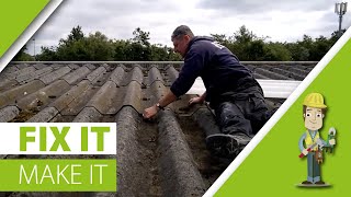 How to repair a profiledasbestos roof cheap for life [upl. by Liberati175]