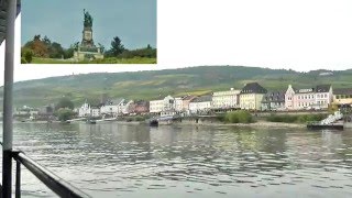 Rüdesheim  Bingen mit dem Schiff mit Split Screens [upl. by Showker]