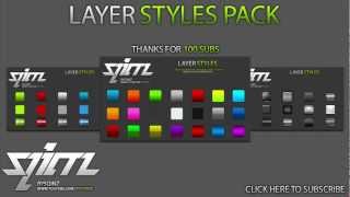 100 Subscribers LayerStyle Pack DOWNLOAD [upl. by Valenka]