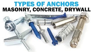 The Types of Masonry Anchors  Fasteners 101 [upl. by Cinnamon]