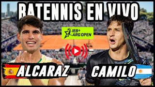 Carlos Alcaraz vs Camilo Ugo Carabelli  Argentina Open 2024  Reaccionando en vivo [upl. by Anaimad]