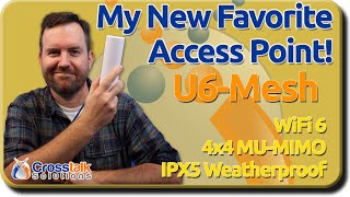 UniFi U6 Mesh Access Point  Setup and Testing [upl. by Suivatco613]