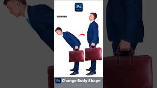 Change body shape in photoshop 😱 photoshop edit shorts [upl. by Blank]