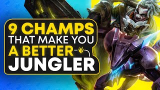 9 Champions That Will Make You A BETTER JUNGLER in Season 12 [upl. by Sunda204]