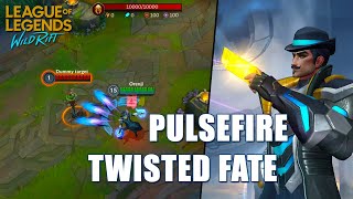 PULSEFIRE Twisted Fate  LoL WILD RIFT Skin Spotlight [upl. by Aitel619]