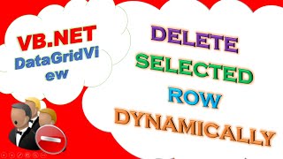 VBNET DataGridView  DeleteRemove A Selected Row [upl. by Jaddo]