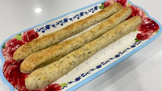 Easiest Garlic Herb Breadsticks  Restaurant Style Breadsticks Recipe [upl. by Ennaid]