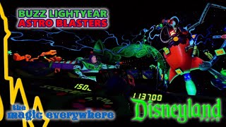 4k Buzz Lightyear Astro Blasters at Disneyland [upl. by Bertram]