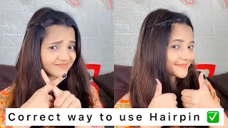 Don’t do this to your hair🤯❌ perfect Way to use hairpin✅ shorts hairhacks ashortaday sumedha [upl. by Aneeb]