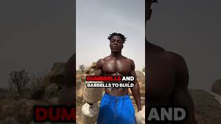 African BodyBuilder that Works out with Concrete🤯 [upl. by Misaq]