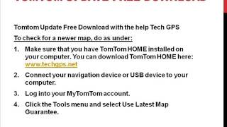 Get Free Tomtom Map Update Services with Tech GPS [upl. by Abrams]