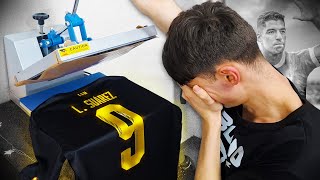 1 NOCHE HACIENDO una CAMISETA para LUIS SUÁREZ [upl. by Aytak]