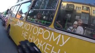 30072016Пробка на Республикималой в автобусе [upl. by Nialb375]