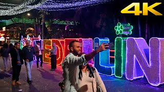 caminando de noche por el poblado en Medellín parque lleras  Provenza  4k [upl. by Annaitat30]