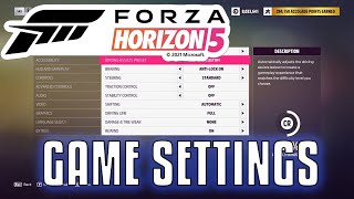 Forza Horizon 5 Basic Settings to Change At Start [upl. by Jarib]