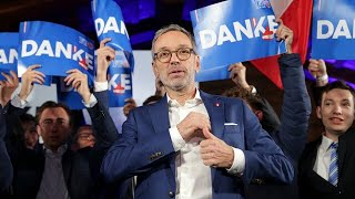 Rechtspopulisten gewinnen Parlamentswahl in Österreich [upl. by Nosnorb658]