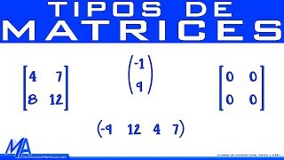 Tipos de matrices [upl. by Naples]