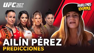 Ailín Pérez da PREDICCIONES de UFC 307 Pennington vs Peña Harrison vs Vieira [upl. by Laband]