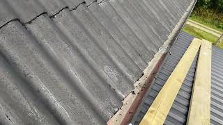 Eternit Asbestos Roof restoration and painting [upl. by Cavanagh]