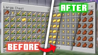 Cara buat item sorter untuk gold farm di Minecraft  BedrockPE  121 [upl. by Cerallua]