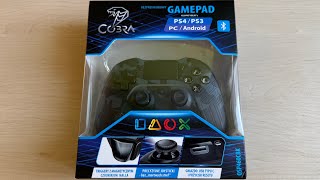 Bezprzewodowy padkontroler COBRA do PS3PS4PCAndroid Deltaco gamepad rebrands [upl. by Enyleve]