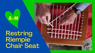 How to weave a riempie chair with rope [upl. by Meekah]