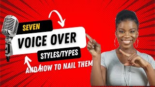 7 TYPESSTYLES OF VOICEOVERS and how to nail them [upl. by Erait]